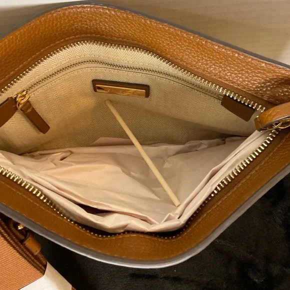 Tory Burch Blake Swingpack Crossbody/Clutch Cortado (Brown) - Authentic - Picture 7 of 8